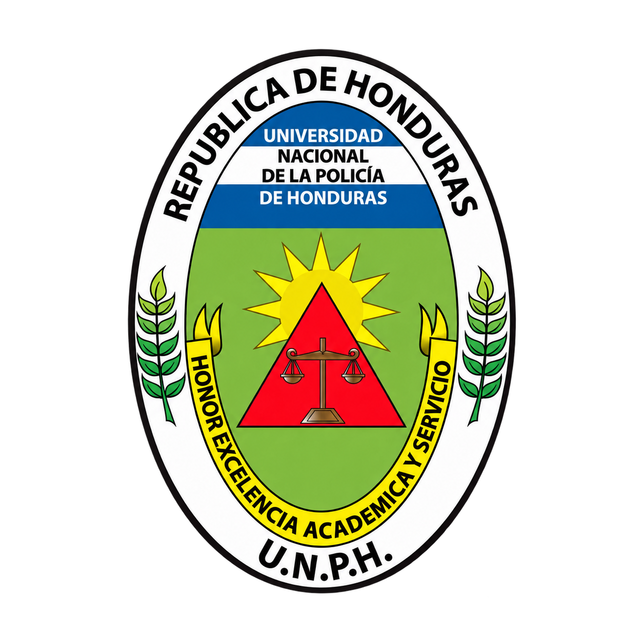 Escudo de la Universidad Nacional de la Policía de Honduras